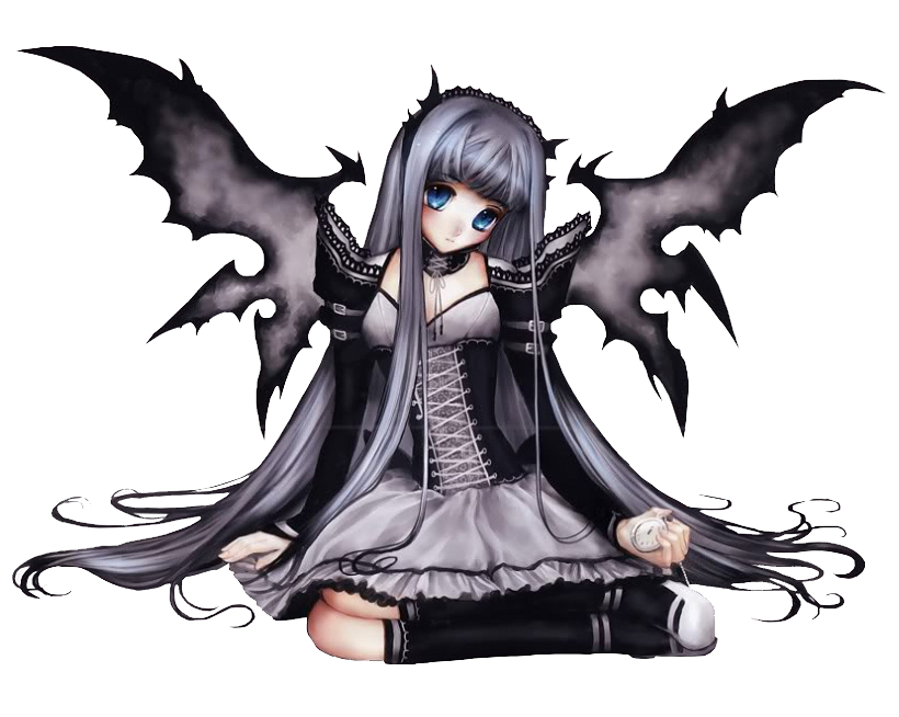 Goth anime girl